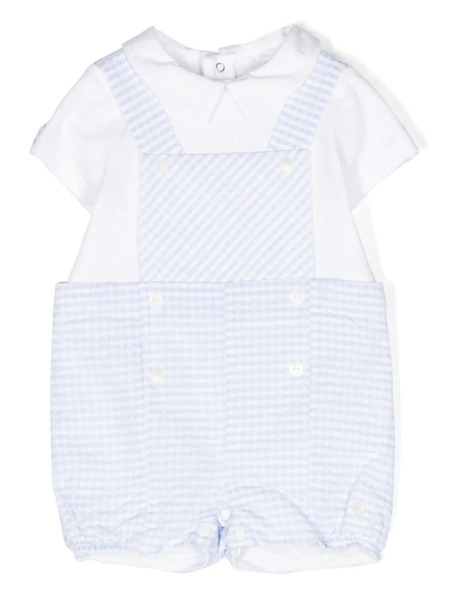  Patachou Check-pattern Layered Shorties - Blue 