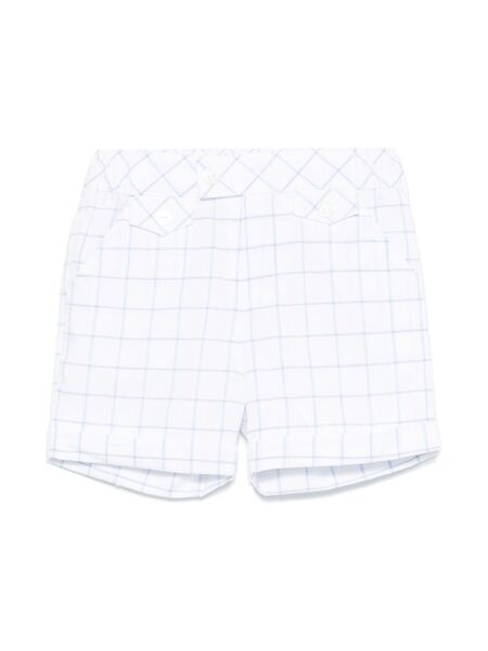  Patachou Checked Shorts - White 