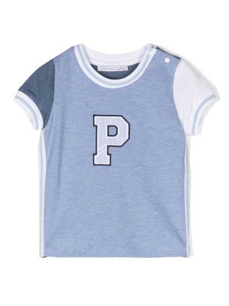  Patachou Colour-block Varsity T-shirt - Blue 