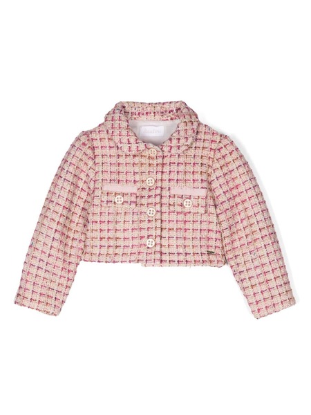  Patachou Cropped Blazer - Pink 