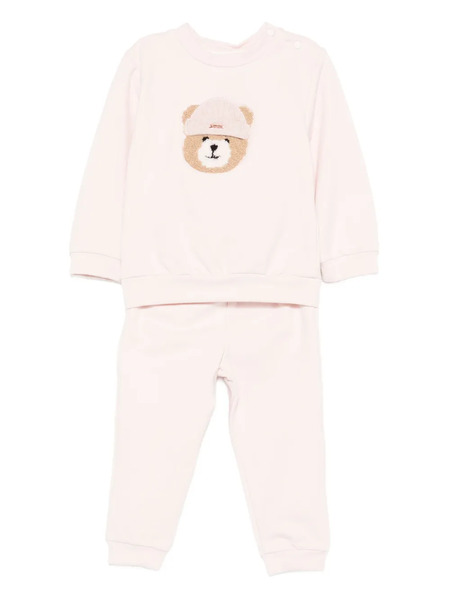  Patachou Embroidered-bear Trousers (set Of Two) - Pink 