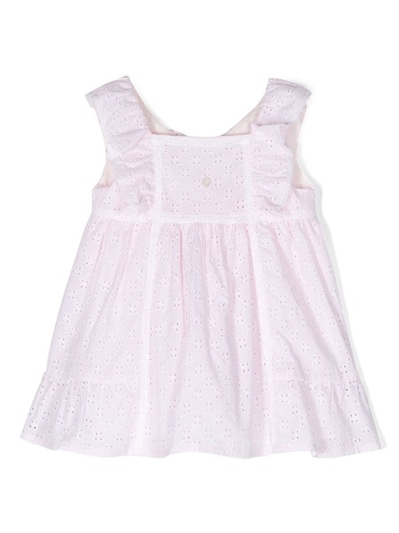 Patachou Embroidered Sleeveless Dress - Pink 