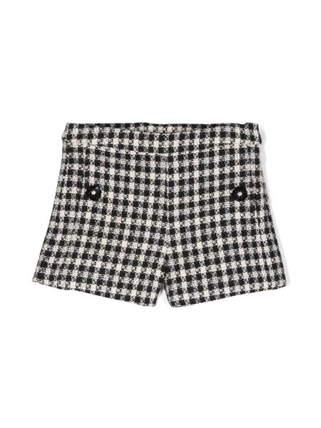  Patachou Floral-appliqué Shorts - Black 