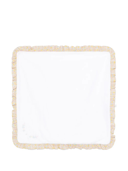  Patachou Floral-detailed Blanket (75 Cm) - White 