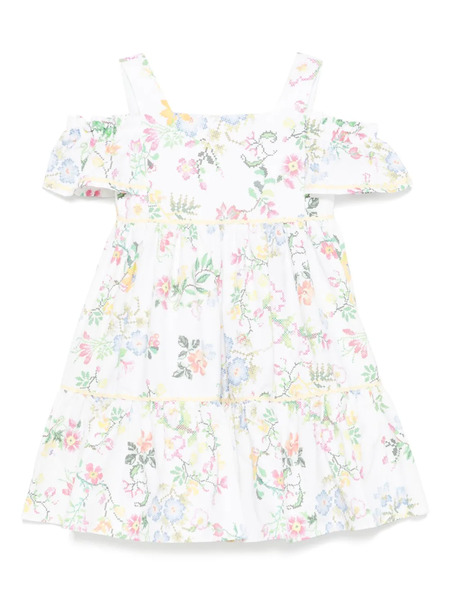  Patachou Floral Dress - White 