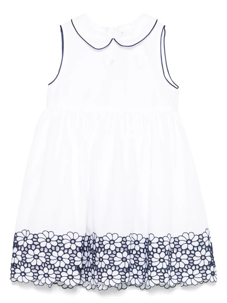  Patachou Floral-embroidery Dress - White 