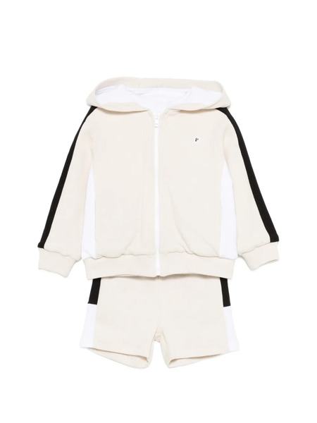  Patachou Hooded Stripe Detail Tracksuit - Neutrals 