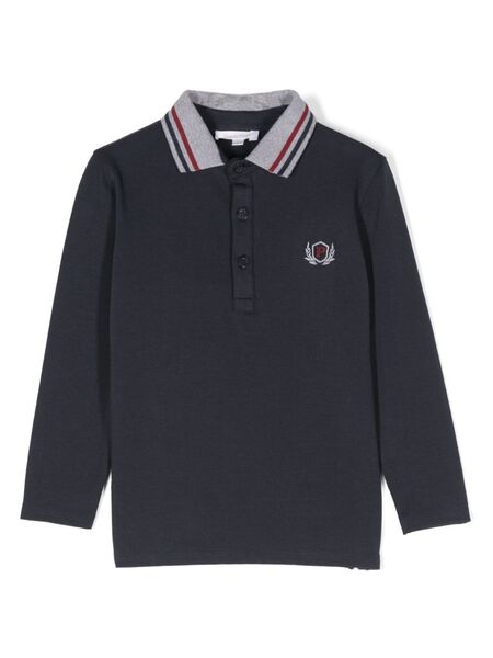  Patachou Logo-embroidered Polo Shirt - Blue 