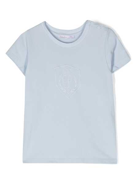  Patachou Logo-embroidered T-shirt - Blue 
