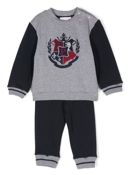  Patachou Logo-embroidered Tracksuit - Grey 