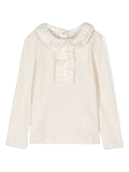  Patachou Metallic Sweater - Neutrals 