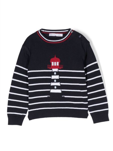  Patachou Nautical Striped Sweater - Blue 