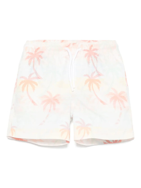  Patachou Palm-tree-print Swimshorts - Blue 
