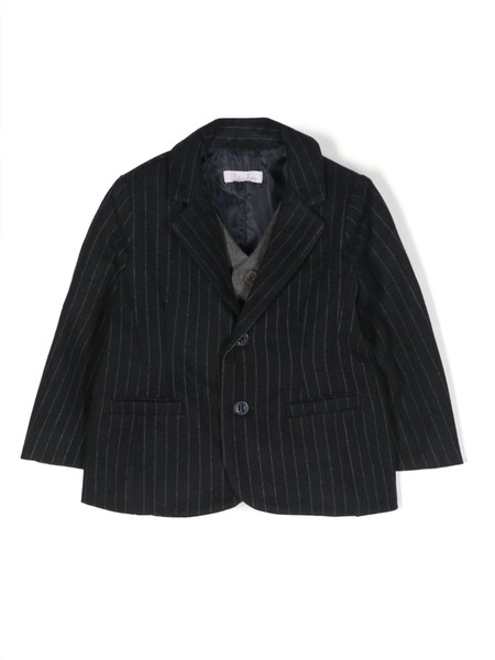  Patachou Pinstripe-pattern Single-breasted Blazer - Blue 