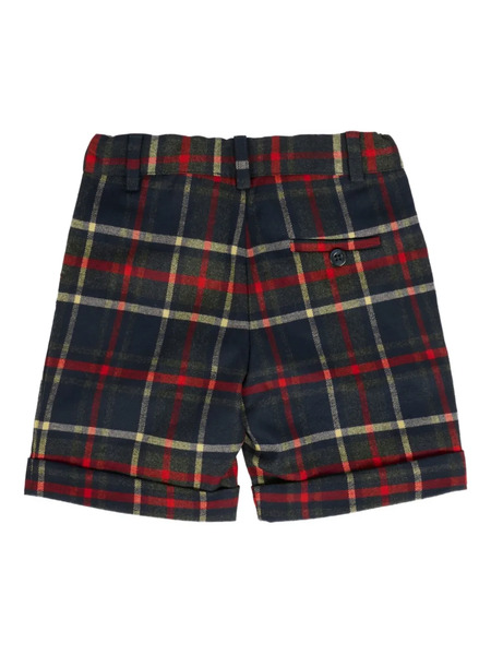  Patachou Pleated Checked Shorts - Blue 