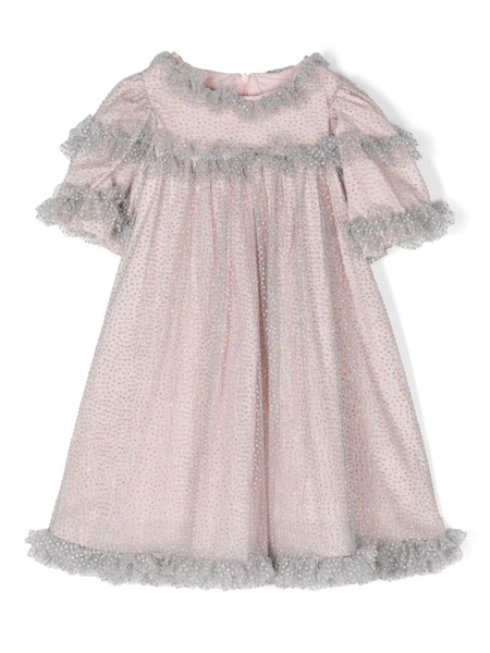  Patachou Polka Dot Dress - Pink 