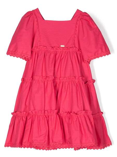  Patachou Ruffle-detail Tiered Dress - Pink 