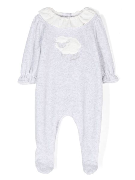  Patachou Sheep-embroidered Pajamas - Grey 