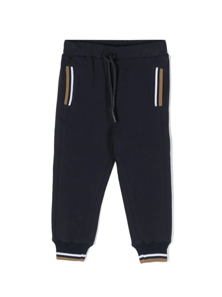 Patachou Stripe-detail Drawstring Track Pants - Blue 