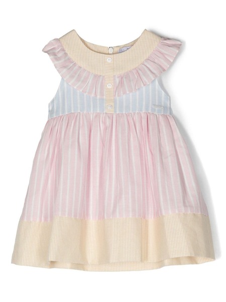  Patachou Stripe-print Sleeveless Dress - Pink 
