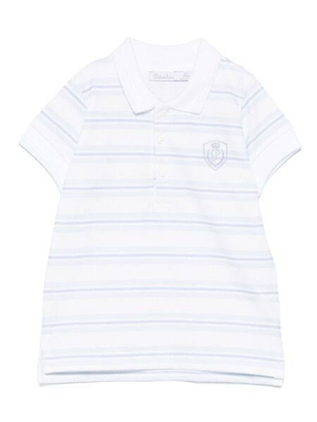 Patachou Striped Polo Shirt - Blue 