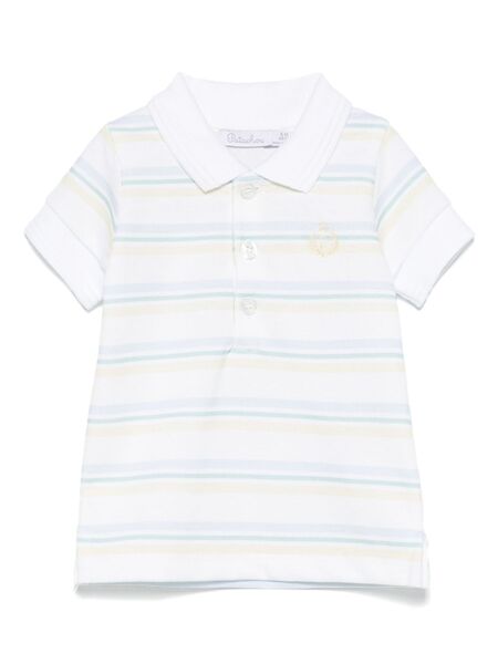  Patachou Striped Polo Shirt - White 