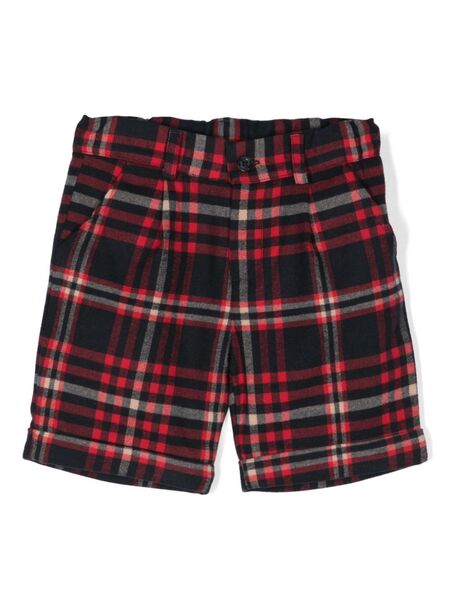  Patachou Tartan-check Shorts - Black 