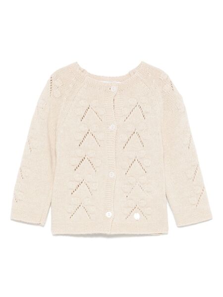  Patachou Tricot-knit Cardigan - Neutrals 