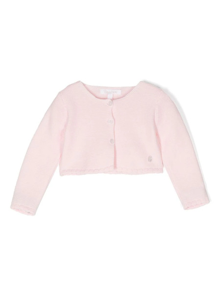  Patachou Wavy-knit Cardigan - Pink 