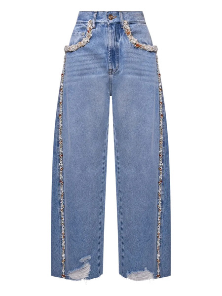  Patbo Camila Coelho Beaded Jeans - Blue 