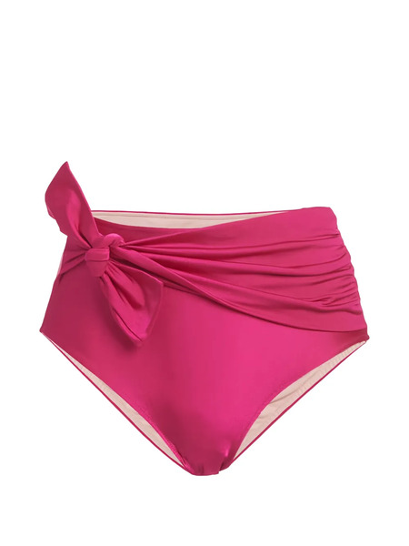  Patbo High-waisted Tie Bikini Bottoms - Pink 