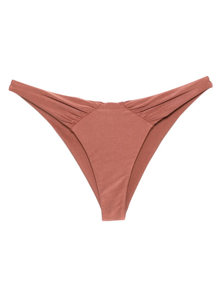  Patbo Ruched Bikini Bottom - Brown 