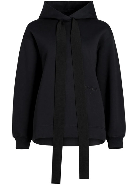  Patou Archive Grosgrain Hoodie - Black 