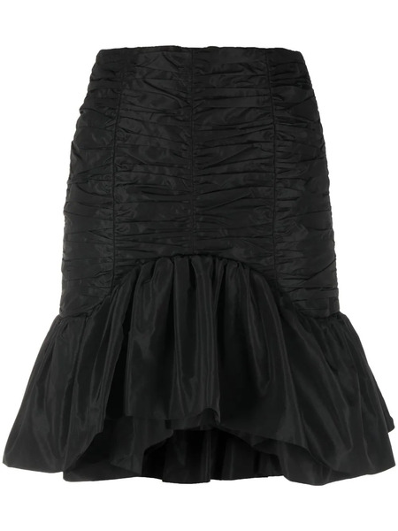  Patou Bloom Ruffled Miniskirt - Black 