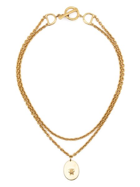  Patou Bocca Charm Necklace - Gold 