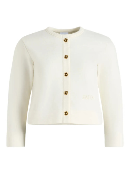  Patou Cotton Cardigan - White 