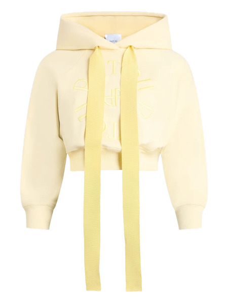  Patou Cropped Hoodie - Yellow 