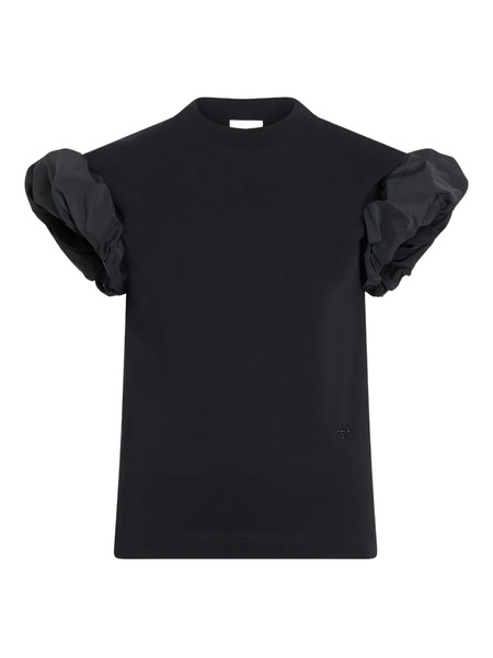  Patou Faille-sleeves T-shirt - Black 