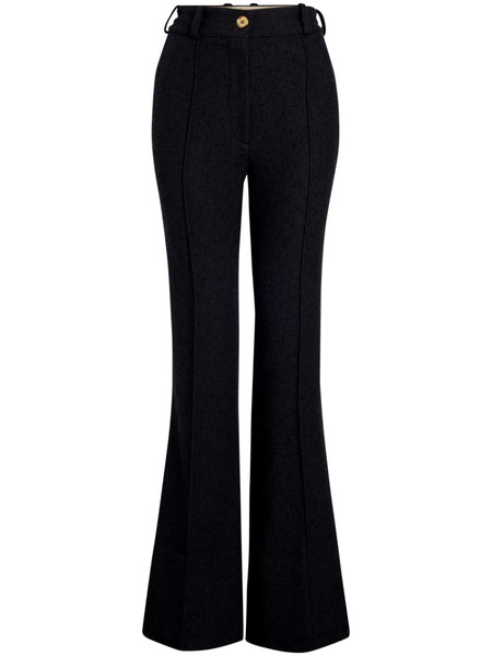  Patou Flared Tweed Trousers - Black 