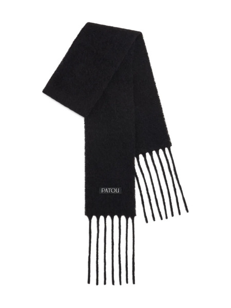  Patou Fringed Scarf - Black 