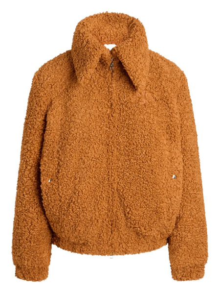  Patou High-neck Faux-fur Bomber Jacket - Brown 