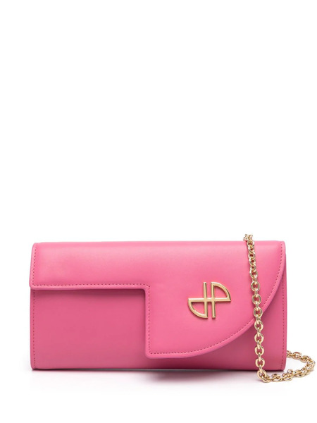  Patou Jp Chain-link Leather Clutch Bag - Pink 