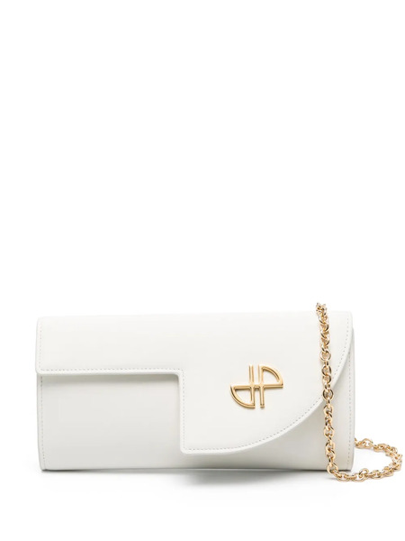  Patou Jp Chain-link Leather Clutch Bag - White 