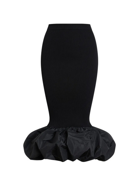  Patou Knitted Maxi Fitted Skirt - Black 