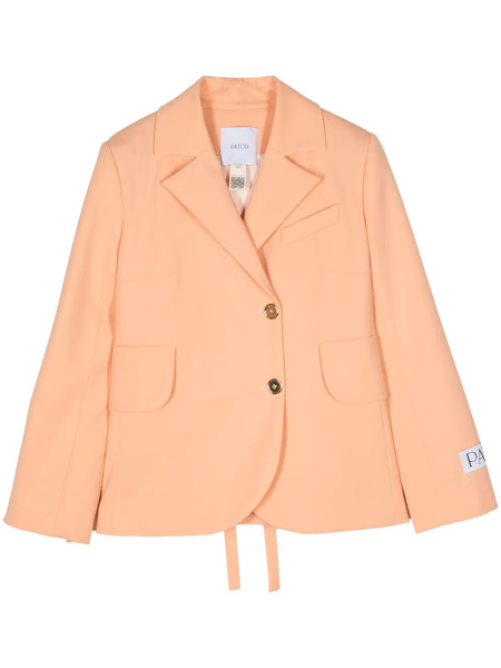  Patou Lace-up Wool Blazer - Orange 