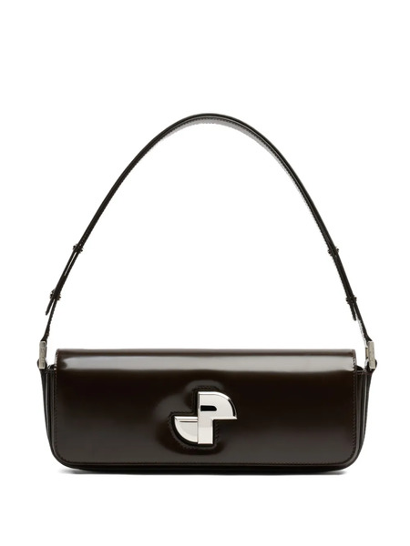  Patou Le Lock Leather Shoulder Bag - Brown 