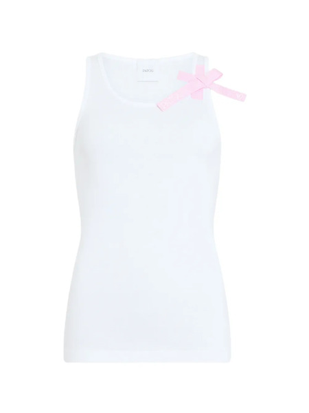  Patou Logo-detail Tank Top - White 