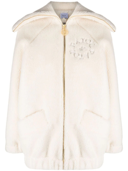  Patou Logo-embroidered Fleece Jacket - Neutrals 