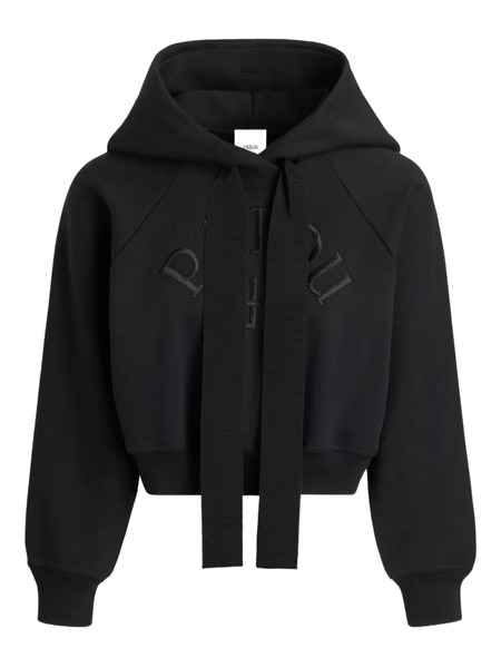  Patou Logo-embroidered Hoodie - Black 
