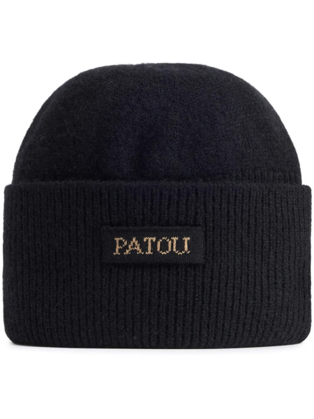  Patou Logo-patch Beanie - Black 